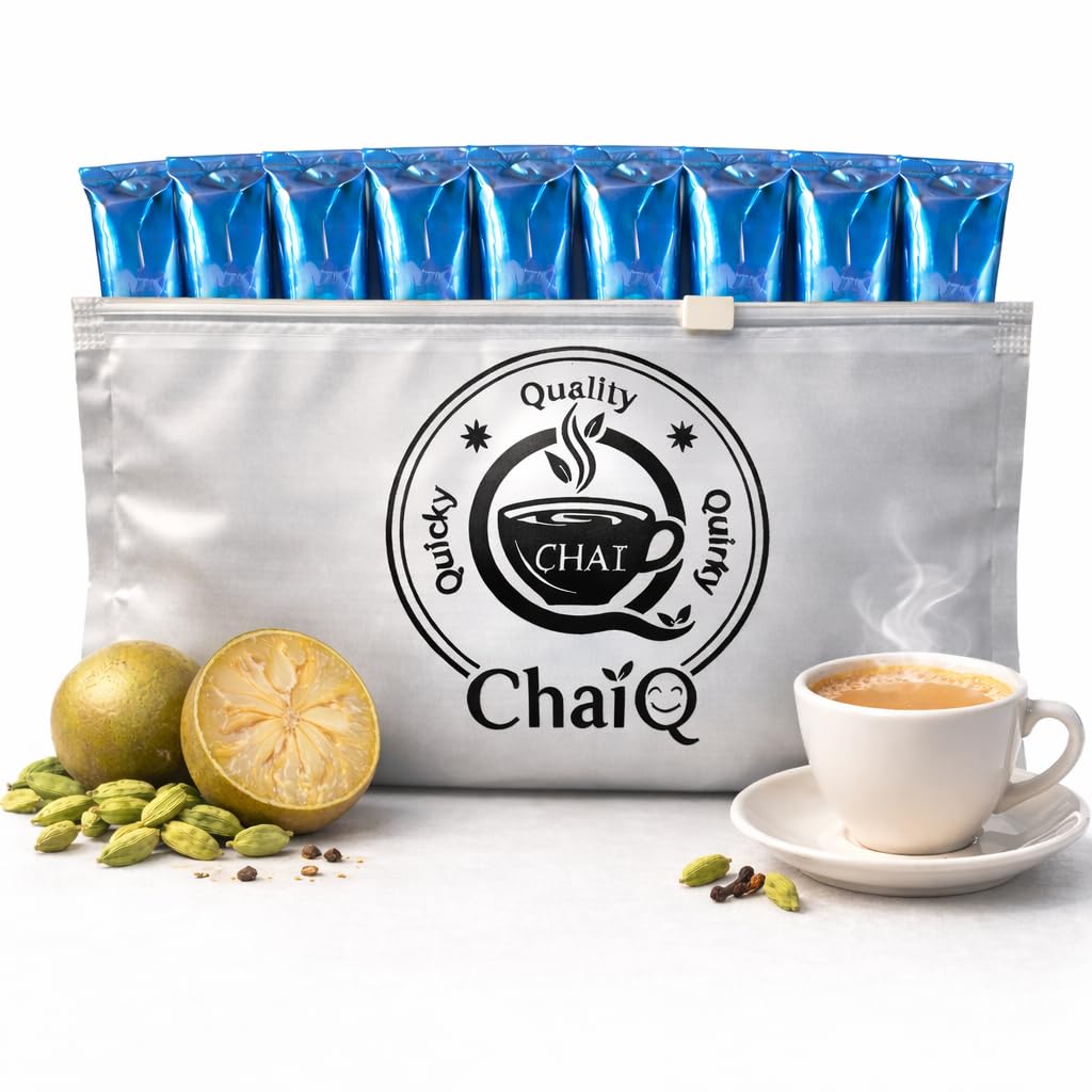 chai ChaiQ Instant Tea Premix Elaichi Chai with Monk Fruit | No Added